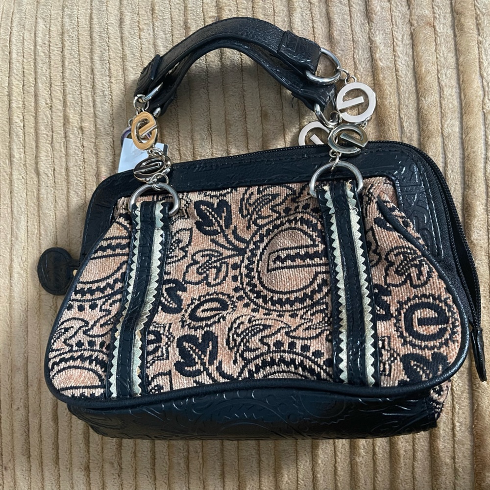 Marc Ecko Women’s vintage tote bag black/brown - Picture 2 of 10